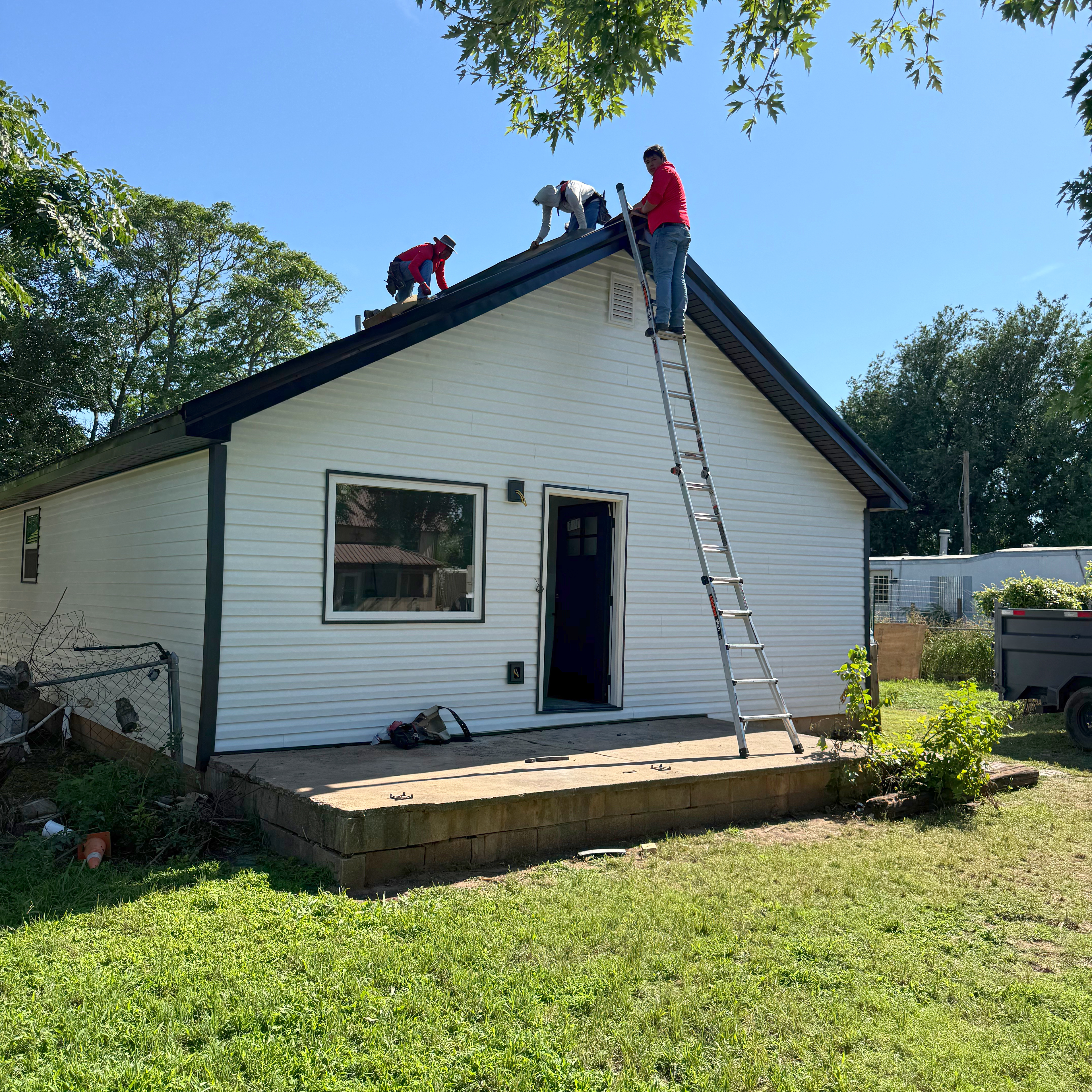 Metal Roofing in Progress
